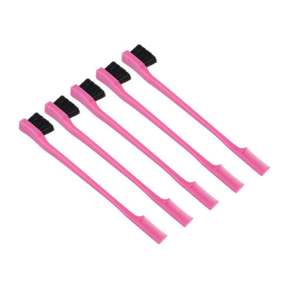 20 Pcs Dual Head Eyebrow & Eyelash Comb Makeup Brush Set, ABS Material