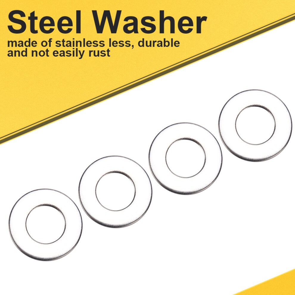 110Pcs Imperial Standard Stainless Steel Flat Washer Plain Washers Assortment Bo 8711334267428