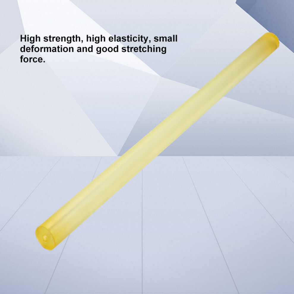 Yellow Pu Round Hollow Rod 35Mm Od 8Mm Bore 500Mm Length 9401334267465