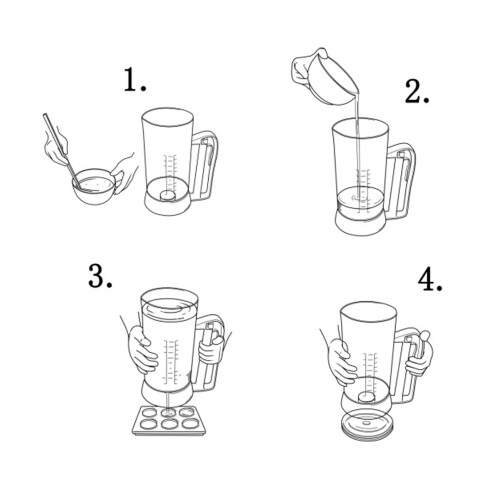 Distributeur électrique de pâte sans fil 1500 ml 2