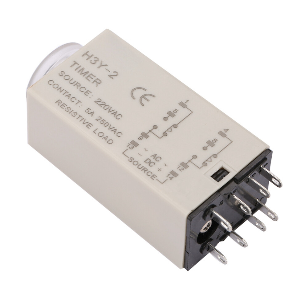 H3y-2 Ac Delay Timer Relay 0-10 Seconds For Automation 10S 8731334269789