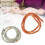 2-Ketten-Steinperlen: roter Achat & Amazonit 4x2mm 10