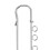 20 pezzi di spilli con anelli 7cm(4h) e 8cm(7h) argento 12
