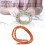 2-Ketten-Steinperlen: roter Achat & Amazonit 4x2mm 5