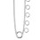 20 pezzi di spilli con anelli 7cm(4h) e 8cm(7h) argento 8