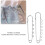 20 pezzi di spilli con anelli 7cm(4h) e 8cm(7h) argento 5