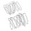 20 pezzi di spilli con anelli 7cm(4h) e 8cm(7h) argento 1