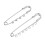 20 pezzi di spilli con anelli 7cm(4h) e 8cm(7h) argento 14
