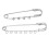 20 pezzi di spilli con anelli 7cm(4h) e 8cm(7h) argento 11