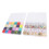 48 Raster 6 mm Buchstabenperlen-Set – 24 Farben DIY-Kit 6