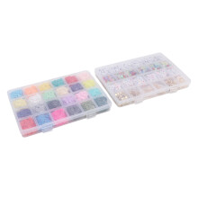 48 Raster 6 mm Buchstabenperlen-Set – 24 Farben DIY-Kit