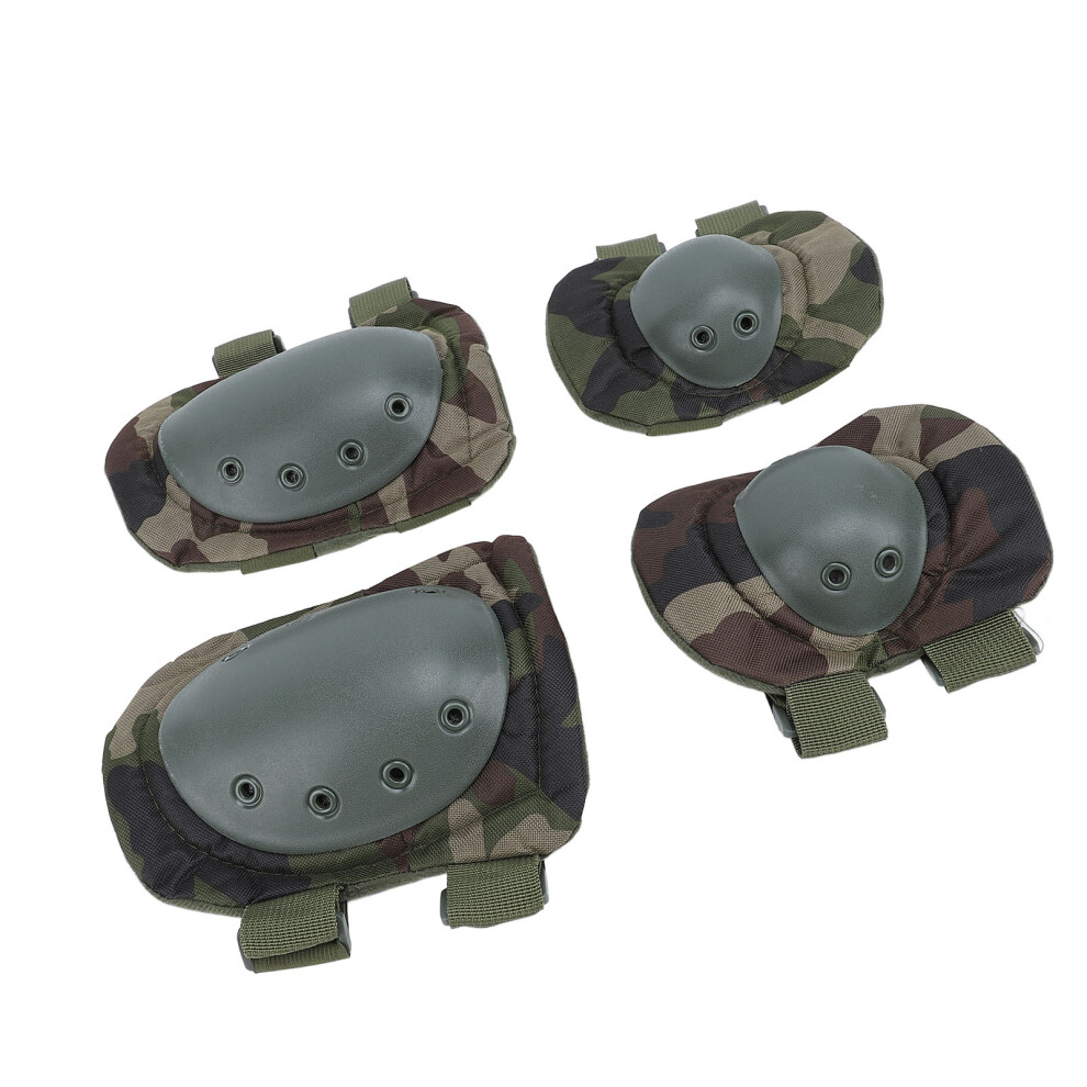 4Pcs Green Tpe Plastic Knee & Elbow Protectors Set For Construction & Gardening 8741334277691