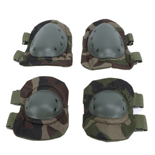 Set de 4 protectores de rodilla y codo, verde, TPE 2
