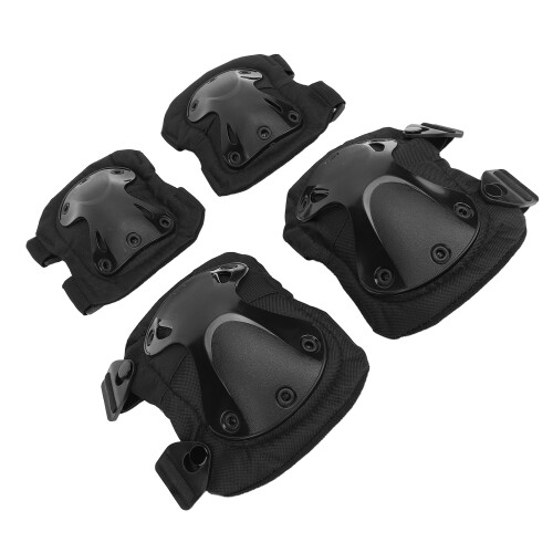 Set de rodilleras y coderas - Negro, 17x15cm; 20x17cm 2
