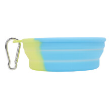 Faltbarer Silikon-Napf für Haustiere, 400 ml, 12x8 cm