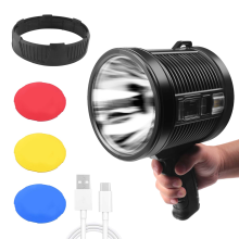 Rechargeable Spotlight,100000 Lumens LED Spot Lights Large Flashlight