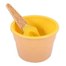 6Pcs Eis Schüssel Set Verschiedene Farbe Eis Löffel Kinder Schüssel