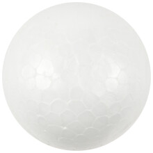 Lot de 10 boules de polystyrène pour décoration, modelage, loisirs créatifs, 6 cm, blanches