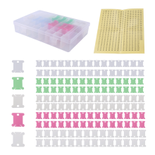 152 stuks accessoires, inclusief garenklossen, organizerdoos en sticker