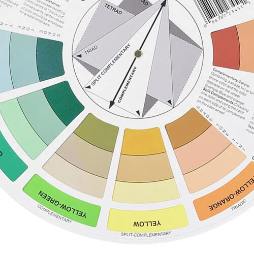 2 Conjuntos de Rodas de Cores de 9 polegadas para Mistura de Tintas e Ferramentas de Ensino de Arte 2