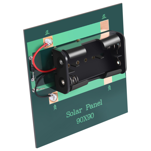 Chargeur solaire 1 W 4 V avec base pour 2 piles AA 1