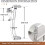 2.5 Inch Valance Clips Window Blind Clips Clear Plastic(12 Pieces) 6
