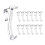 2.5 Inch Valance Clips Window Blind Clips Clear Plastic(12 Pieces) 1