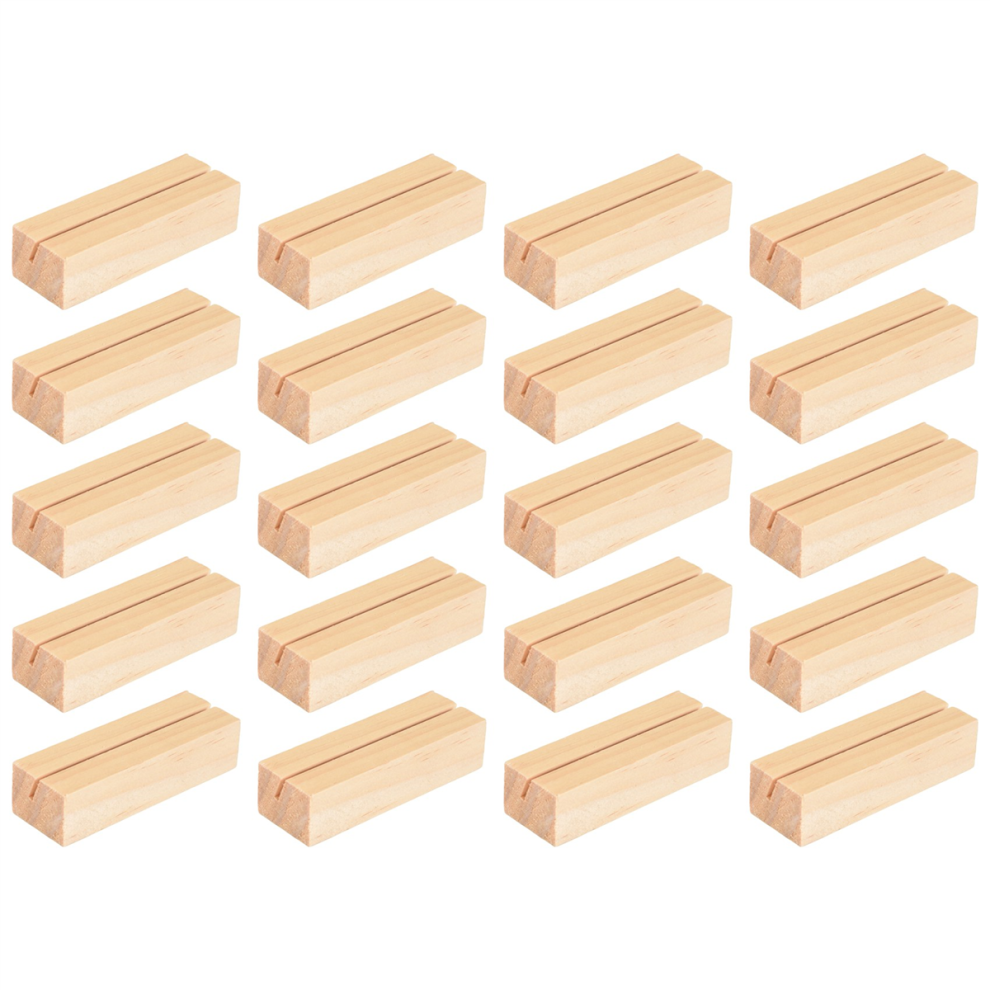 20 Pieces Wood Place Card Holders,for Wedding Dinner Decoration-image-OPC-PJCVRD7-NEW
