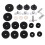 Set di ricambio per cimbali da 23 pezzi, 2,5/4/5 cm, Nero 3
