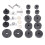 23-Piece Cymbal Replacement Set with Felt Pads, Nuts, Washers — Gray 16