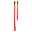 2PCS Retractable Drum Brushes Rubber Handle Plastic Bristles Red 15