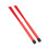 2PCS Retractable Drum Brushes Rubber Handle Plastic Bristles Red 12