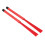 2PCS Retractable Drum Brushes Rubber Handle Plastic Bristles Red 16