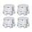 4 pièces de cache-poussières pour roues de quad 110cc 125cc 250cc 2