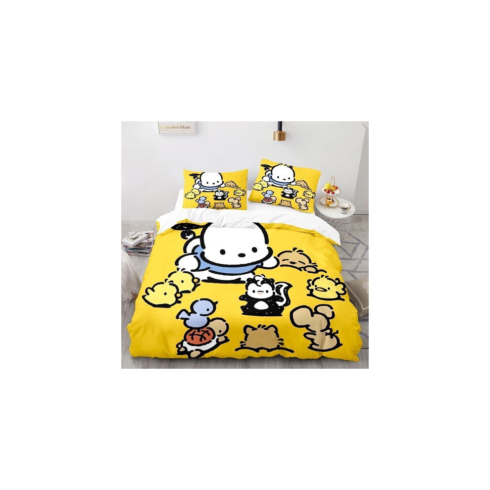 (King (240cm Ã 220cm), 8) P0chacco 3D Bedding Set Quilt/Duvet Cover Pillowcase Single Double King Size UK-image-OPC-PJCVSQF-NEW