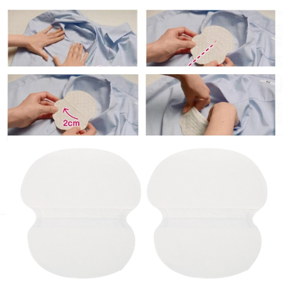 Disposable Underarm Sweat Pads 40pcs Cotton Absorbent & Waterproof