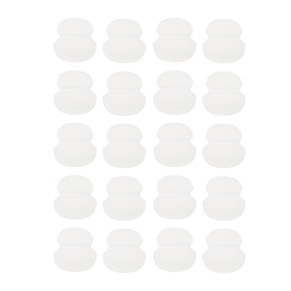 Disposable Cotton Underarm Sweat Pads 20pcs, 12x11 cm, Unisex