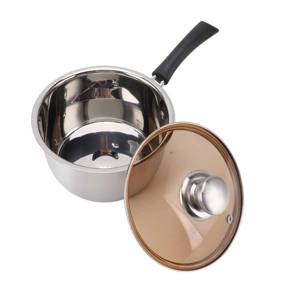 18cm Stainless Steel Milk Pan, Rapid Heat, Thickened Handle-image-OPC-PJCVV6H-NEW