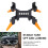 AVATA2 train d'atterrissage - Noir/Orange, ABS pliable 6