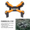 AVATA2 train d'atterrissage - Noir/Orange, ABS pliable 3