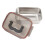Lunchbox aus Edelstahl 304 2700ML Silber 15