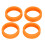 8er-Pack Silikon-Kofferrollenabdeckungen orange 1
