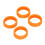 8er-Pack Silikon-Kofferrollenabdeckungen orange 14
