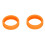 8er-Pack Silikon-Kofferrollenabdeckungen orange 13