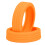 8er-Pack Silikon-Kofferrollenabdeckungen orange 12