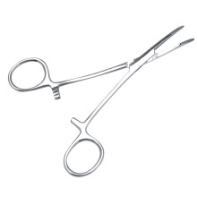 Stainless Steel Pet Ear Hair Tweezers – Curved Tip, Anti-slip Handle