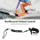 Durable 5ft Coiled Paddleboard Leg Leash Black 5mm Cord 5