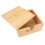 Cuenco rectangular para ovillos de lana de bambú natural con tapa a prueba de polvo 14