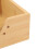 Cuenco rectangular para ovillos de lana de bambú natural con tapa a prueba de polvo 12