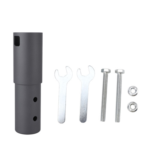 Aluminium-Rohradapter für V2, grau, rechteckig. 2